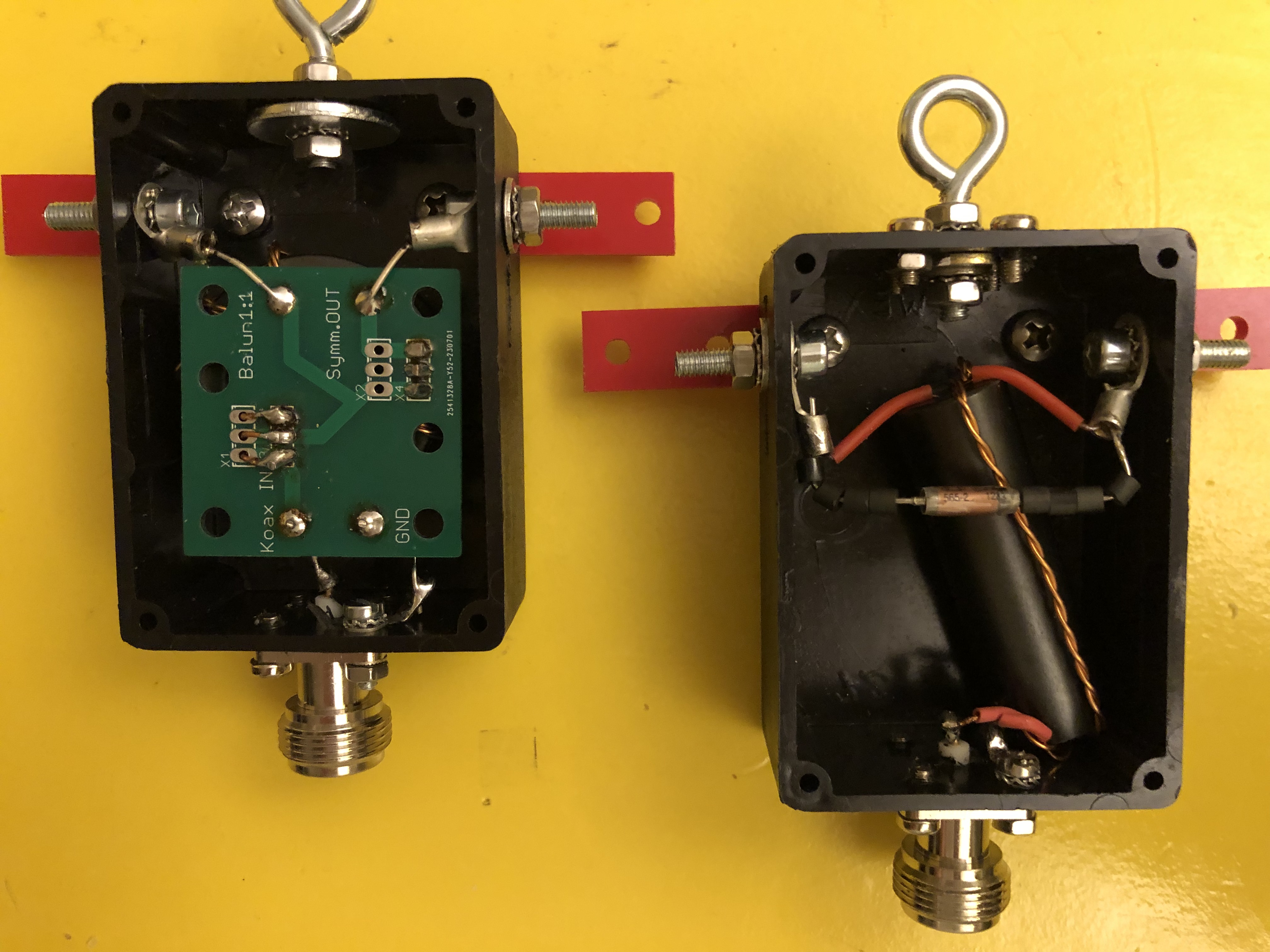 Spannungsbalun 1-30MHz+Strombalun 70MHz