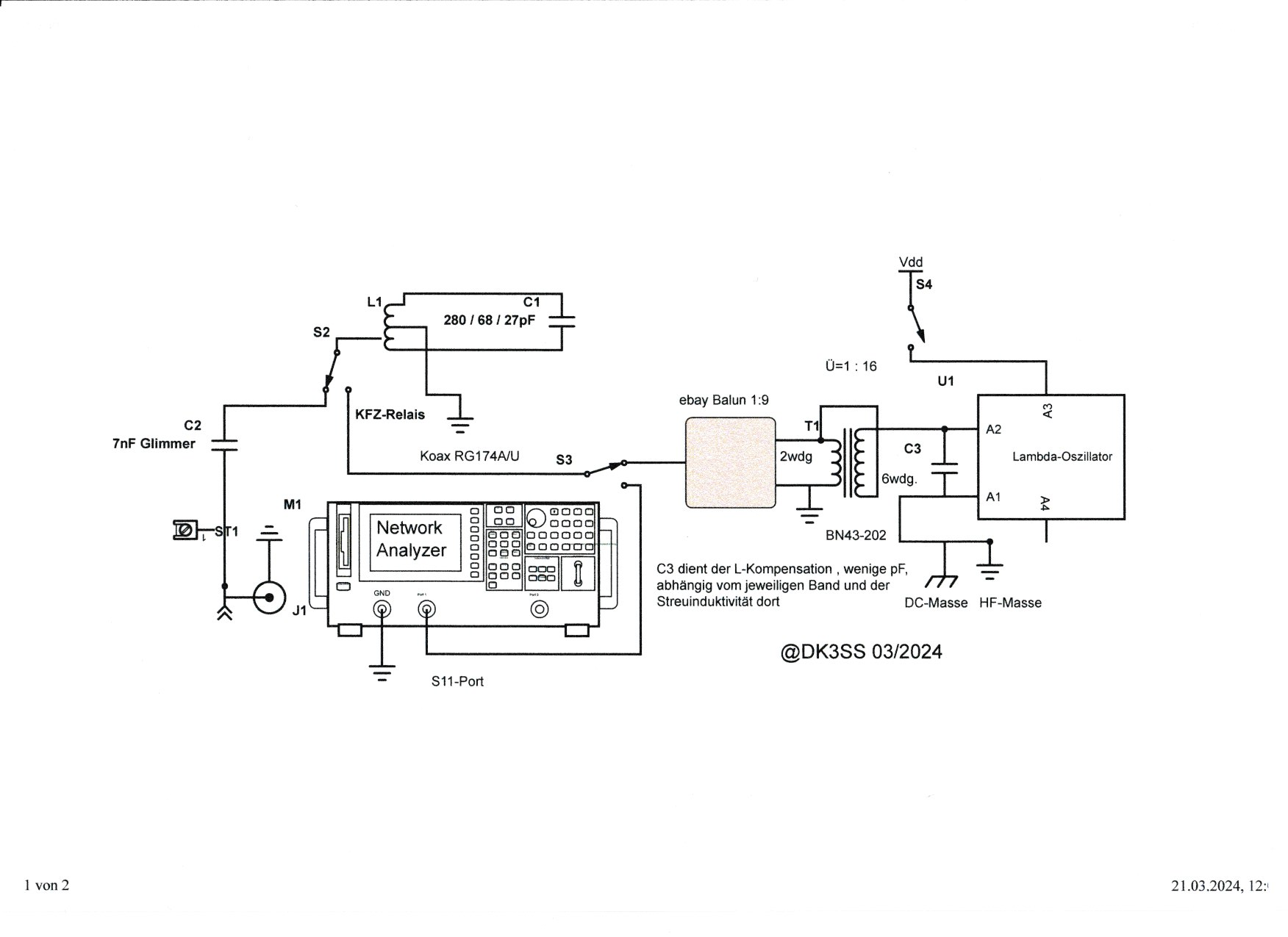 Mag80-Blockschaltbild mit Lambda&Ebay-Balun